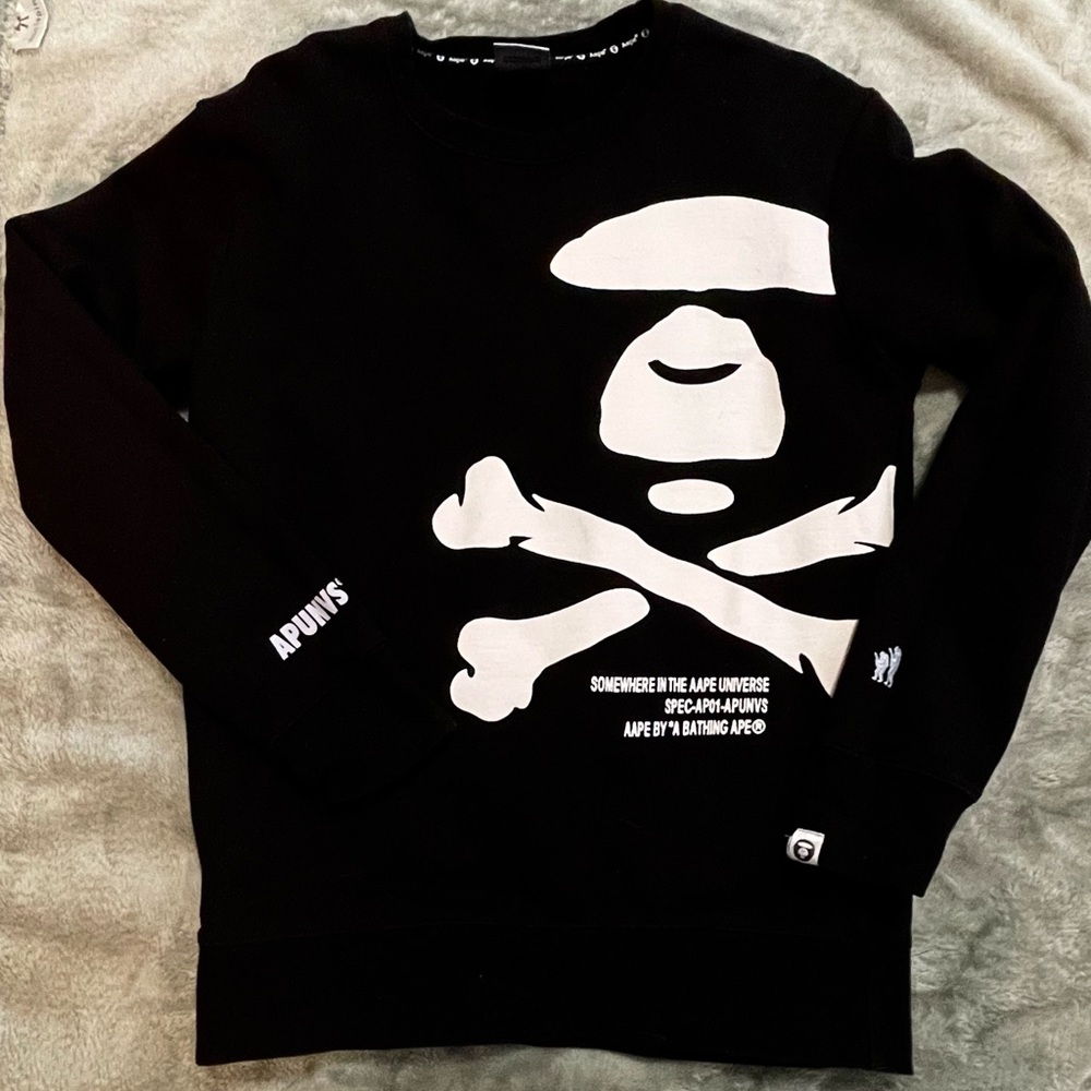 A Bathing Ape: AAPE Crewneck Sweater, size M